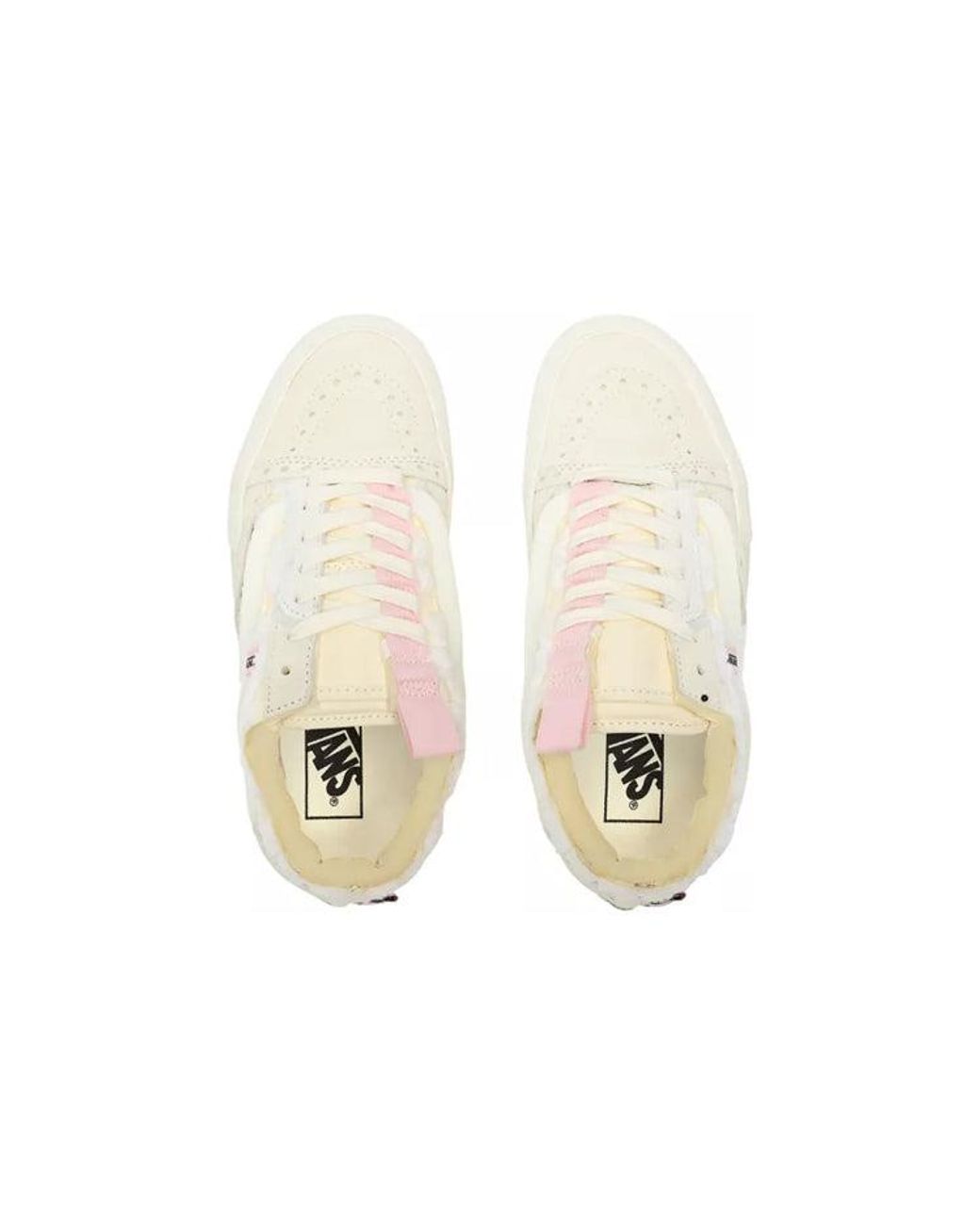 Vans White Old Skool Cap 'Chenille Check' for men