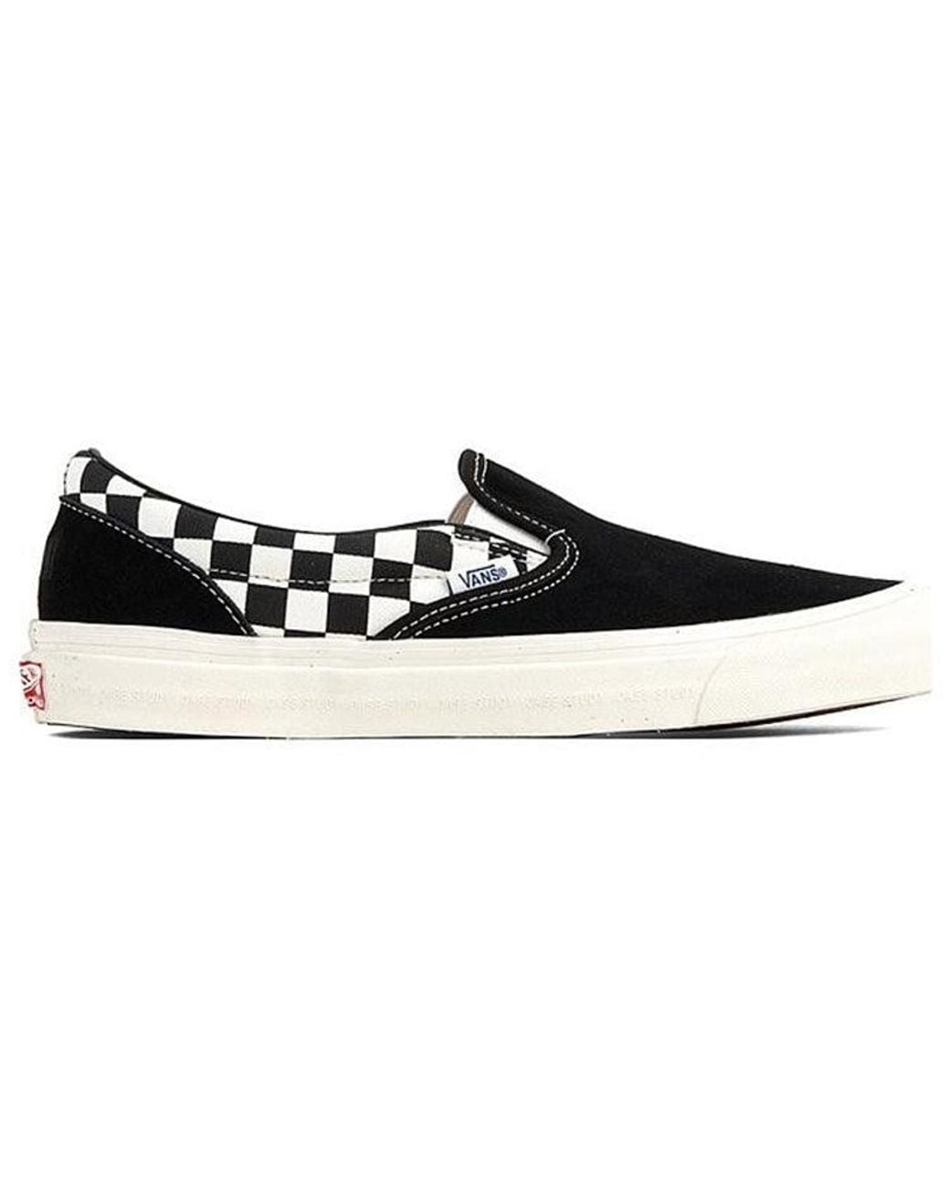 Vans Black Modernica X Og Classic Slip-On Lx 'Checkerboard' for men