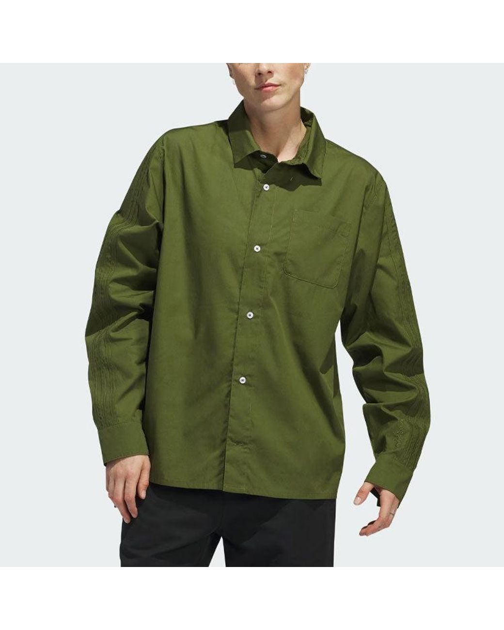 Adidas Green Originals Shmoofoil Button Up Asia Sizing for men