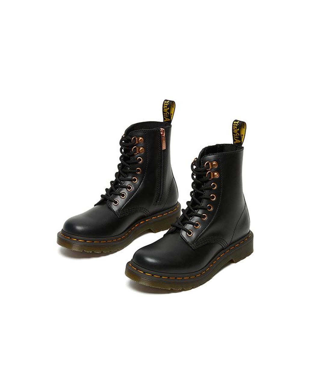Dr. Martens Black (Wmns) 1460 Pascal Hdw Martin Boots