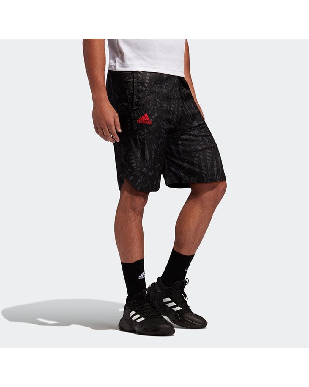 Adidas Black Hrdn 360 Short Lebron James Printing Basketball Sports Shorts for men