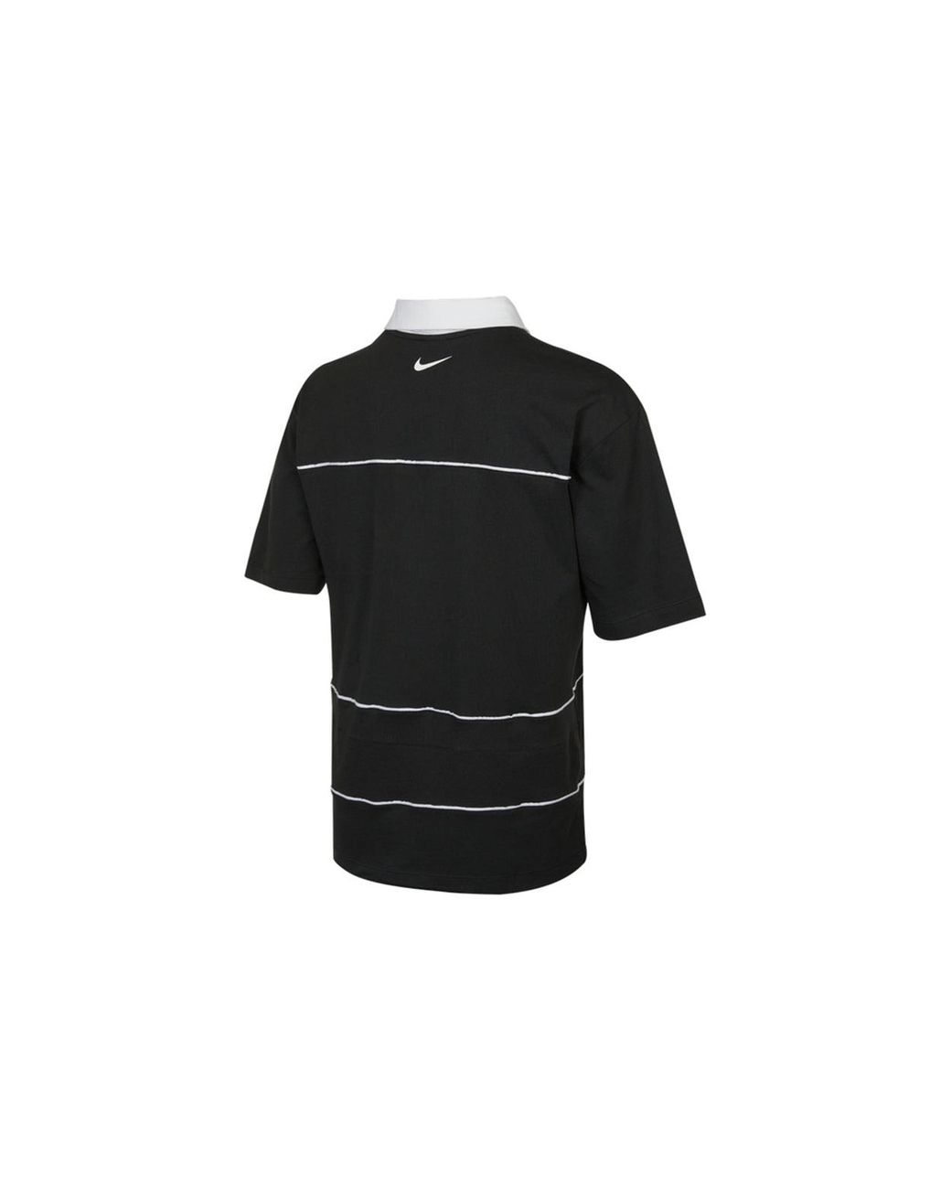 Nike Black Sportswear Contrasting Colors Athleisure Casual Sports Short Sleeve Polo Shirt for men