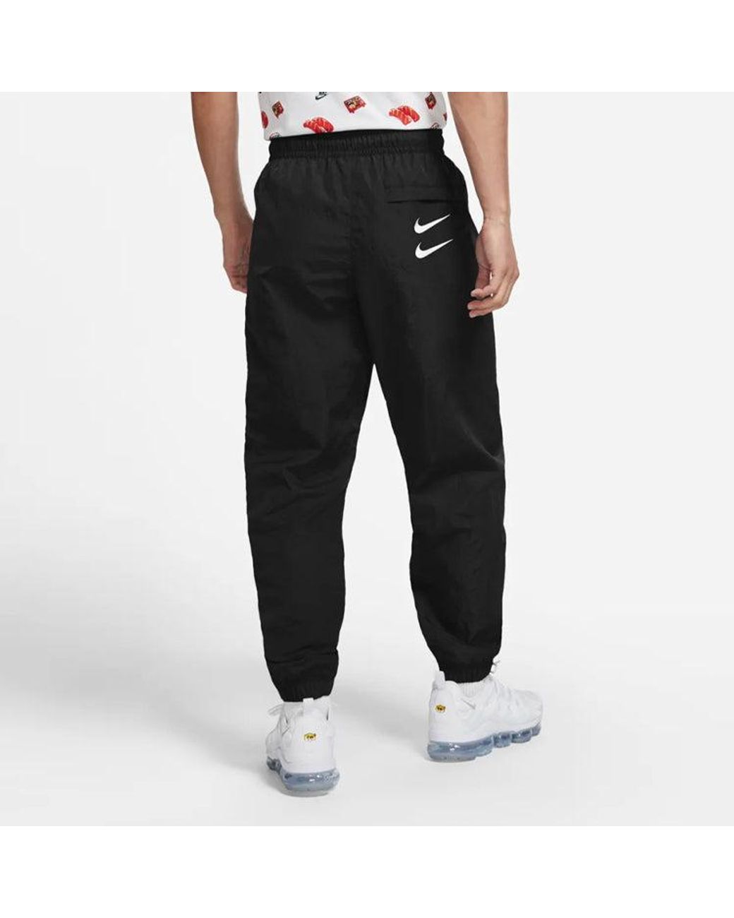 Nike Black Sportswear Embroidered Logo Sweatpants for men