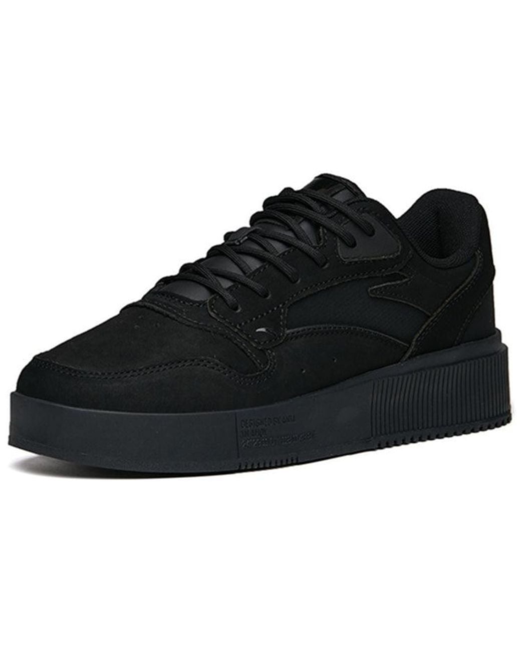 Anta Black Lifestyle Skate Shoes for men