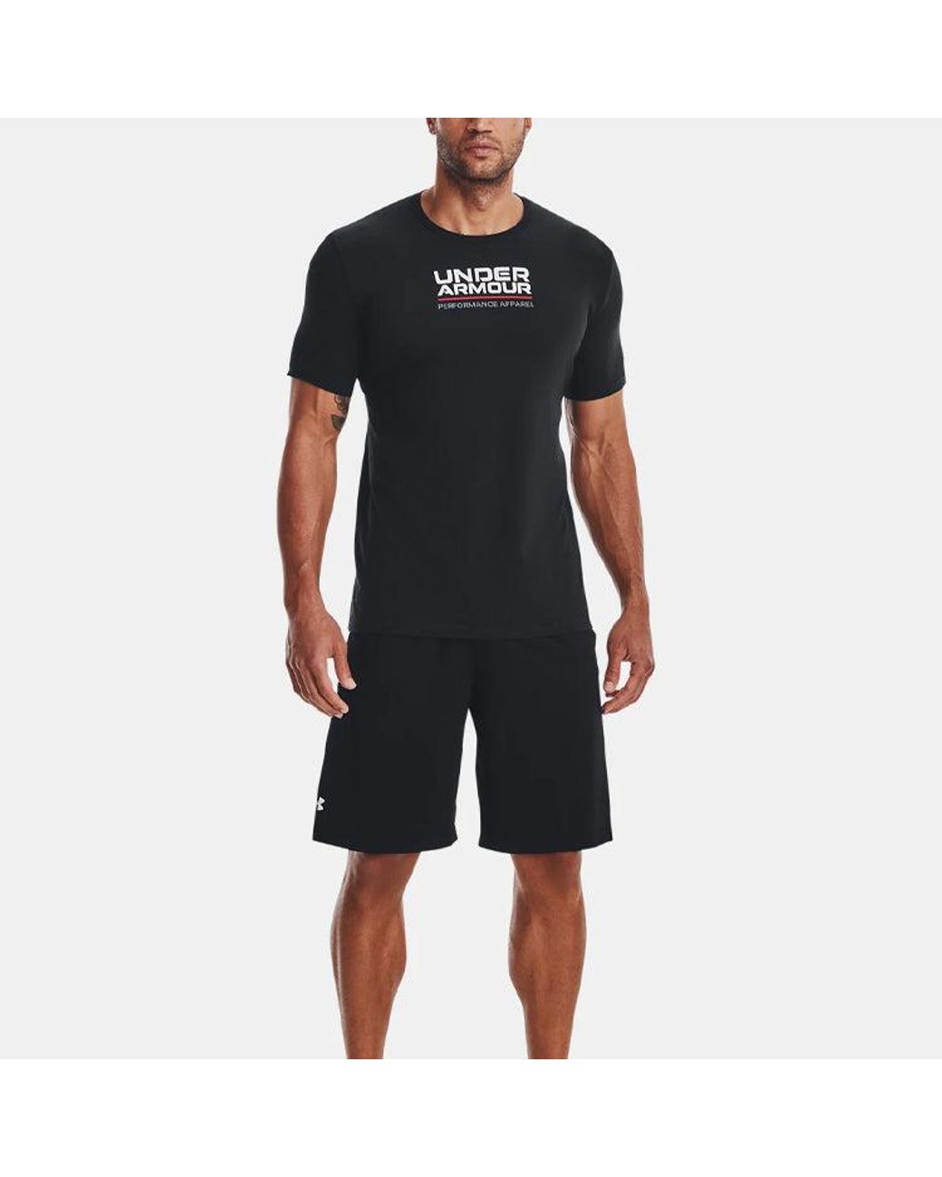 Under Armour Black Box Logo T-Shirt for men