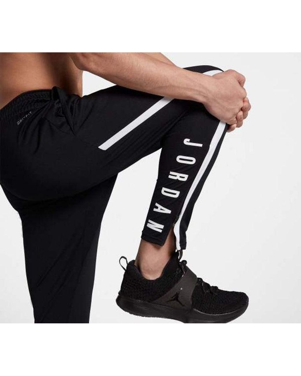 Nike Black 23 Alpha Dri-Fit Training Slim Fit Sports Long Pants for men