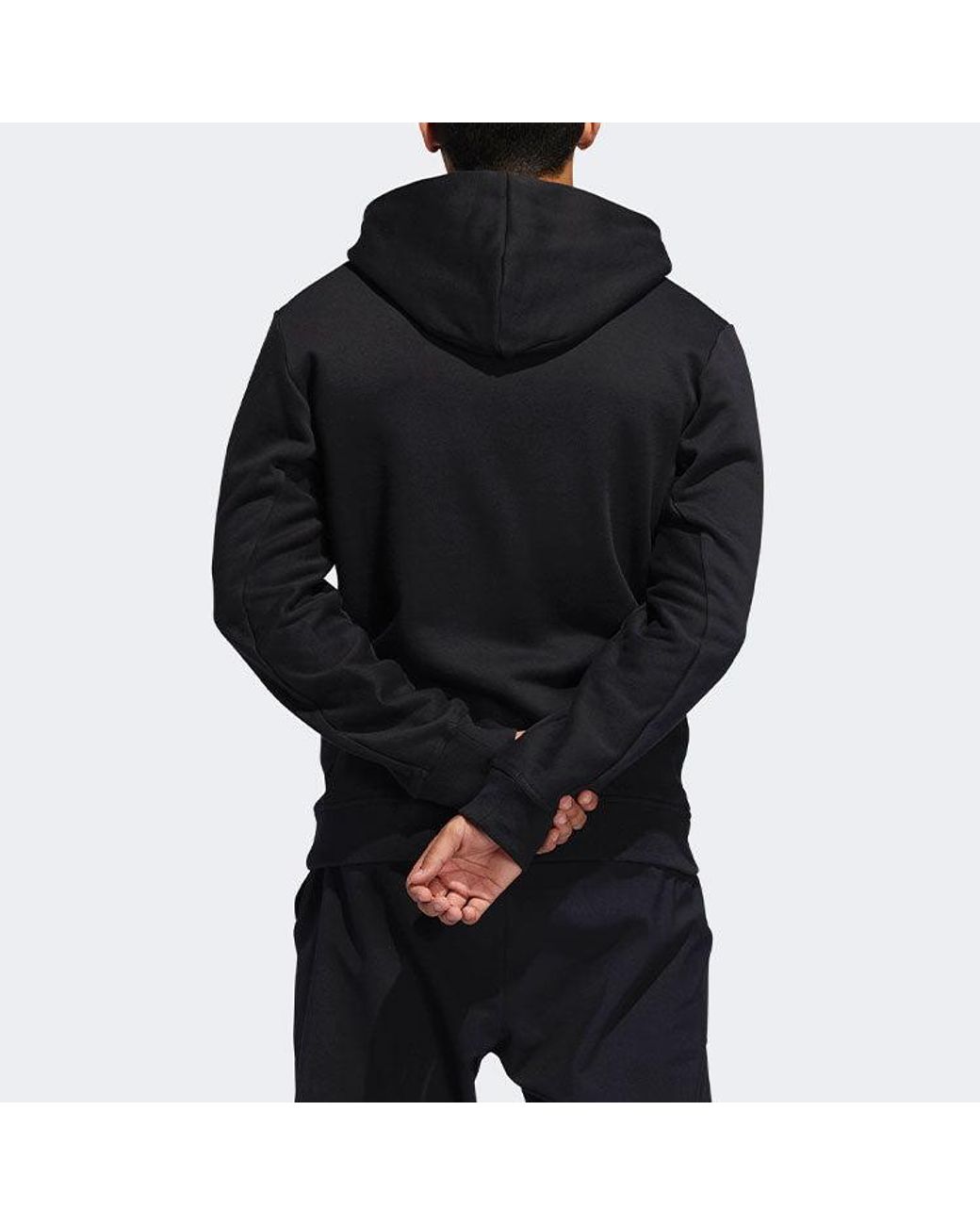 Adidas Black Cny Dame Fz Hd Lillard Basketball Sports Fleece Lined Jacket for men