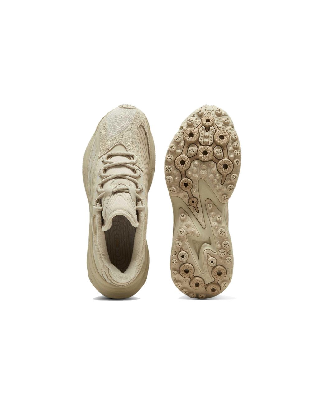 PUMA White Spirex Premium Sneakers 'Putty Prairie Tan' for men