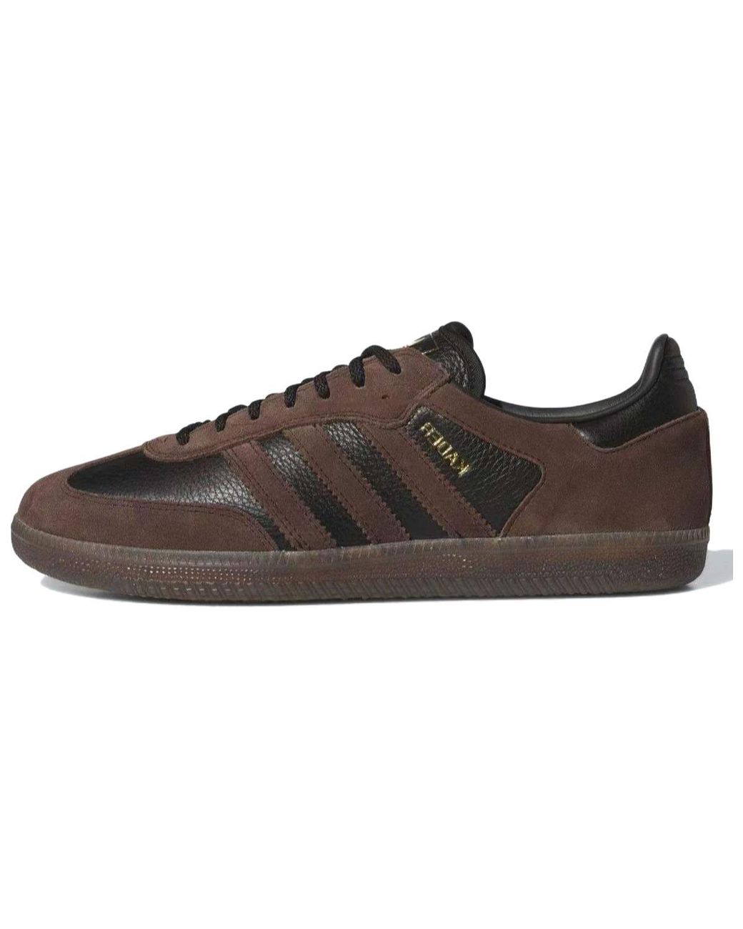 Adidas Brown X Kader Sylla Samba Adv Gum' for men