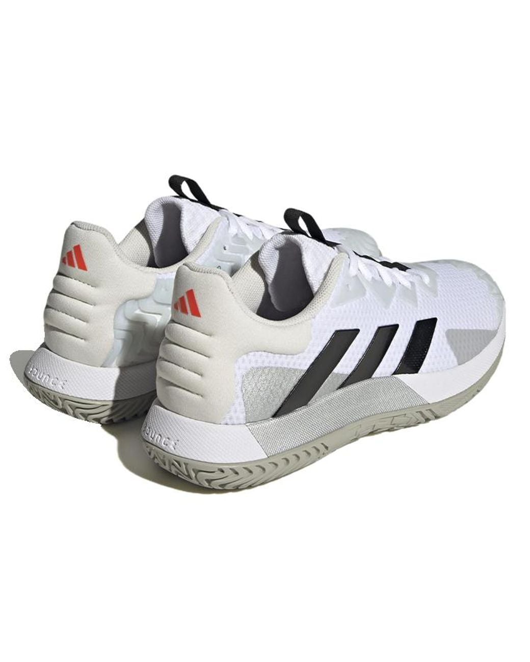 Adidas White Solematch Control Tennis Shoes Lucid' for men