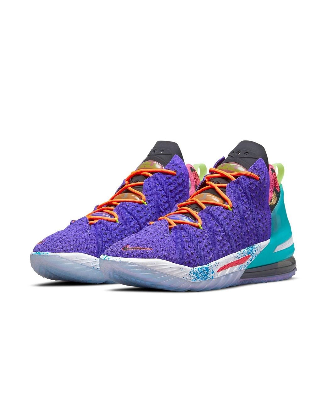 Nike Blue Lebron Xviii "Best 1-9" Basketball Shoe for men