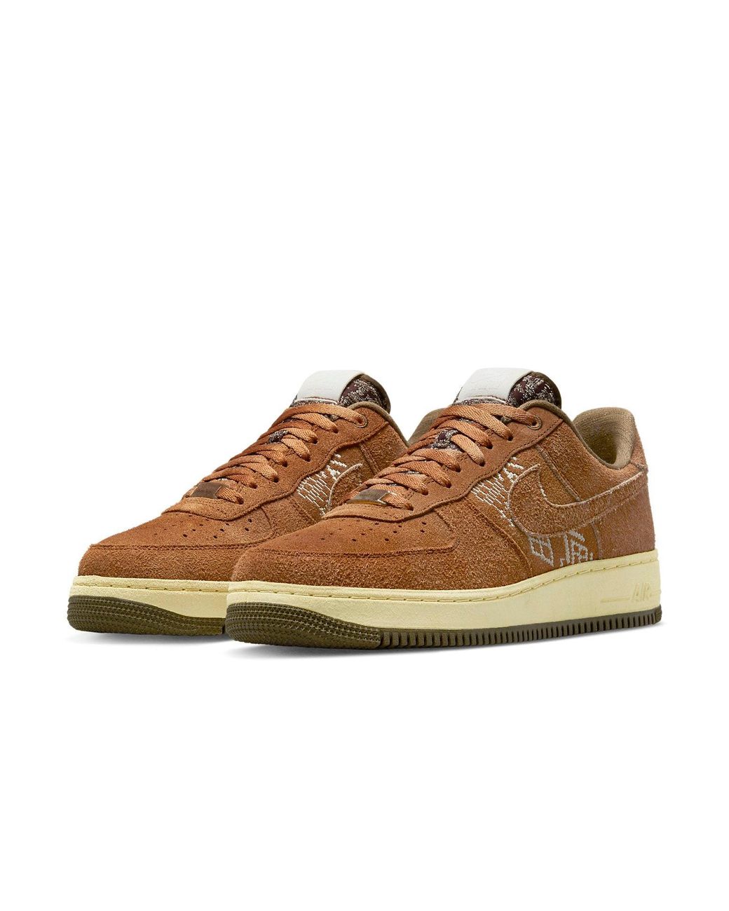 Nike Brown Air Force 1 Low 'Nai-Ke for men