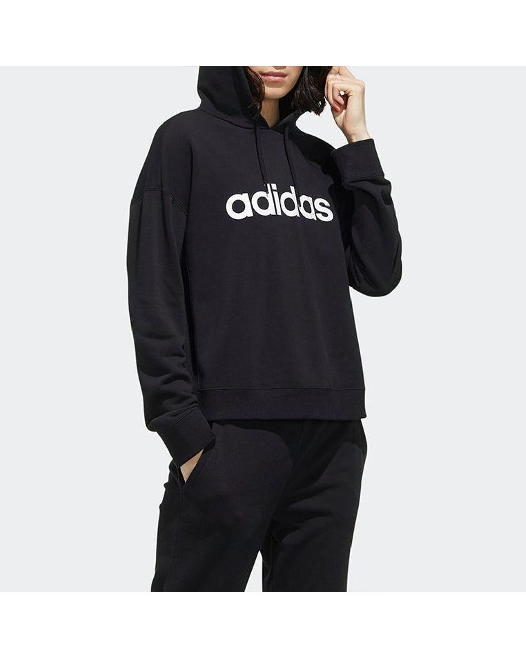 Adidas Black (Wmns) Neo Faves Hoodies