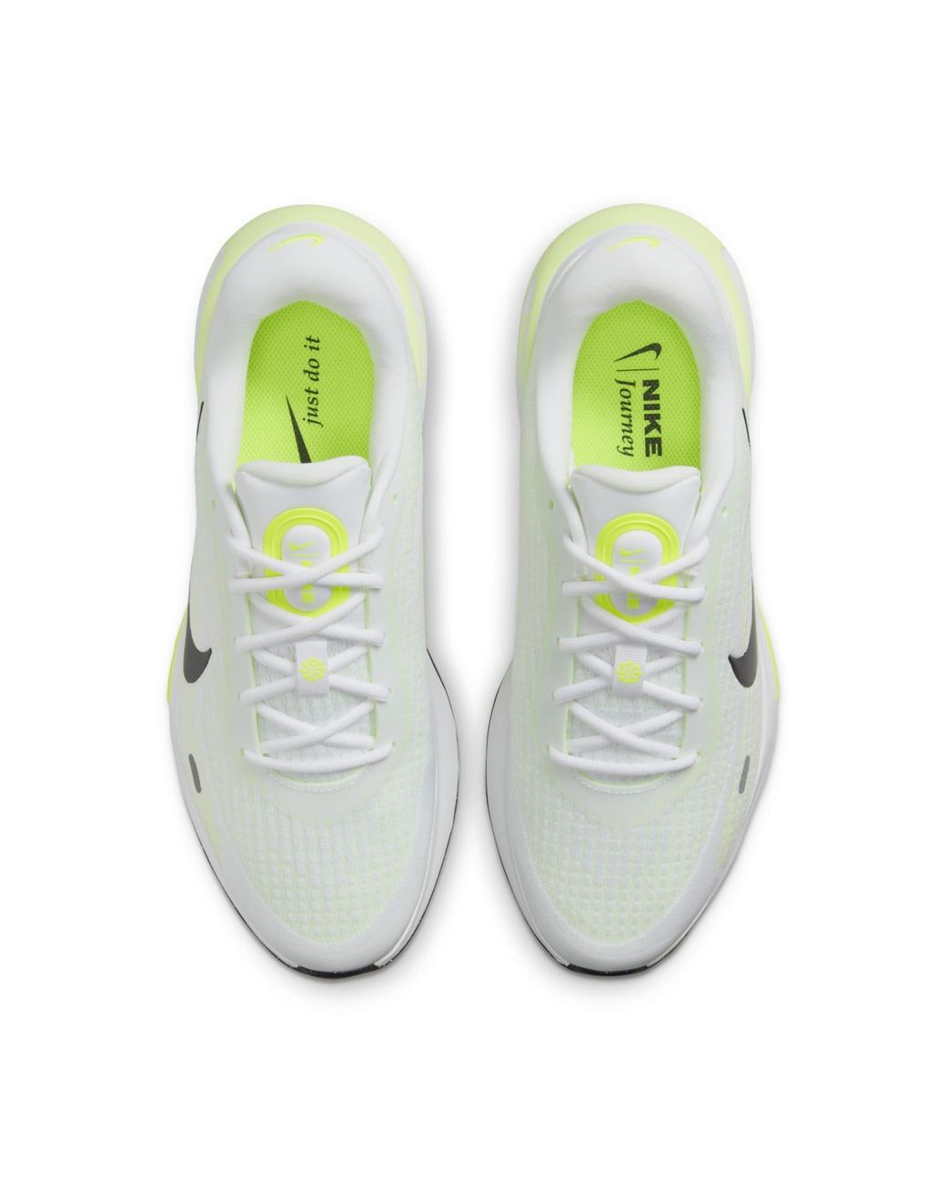 Nike White Journey Run Barely Volt' for men