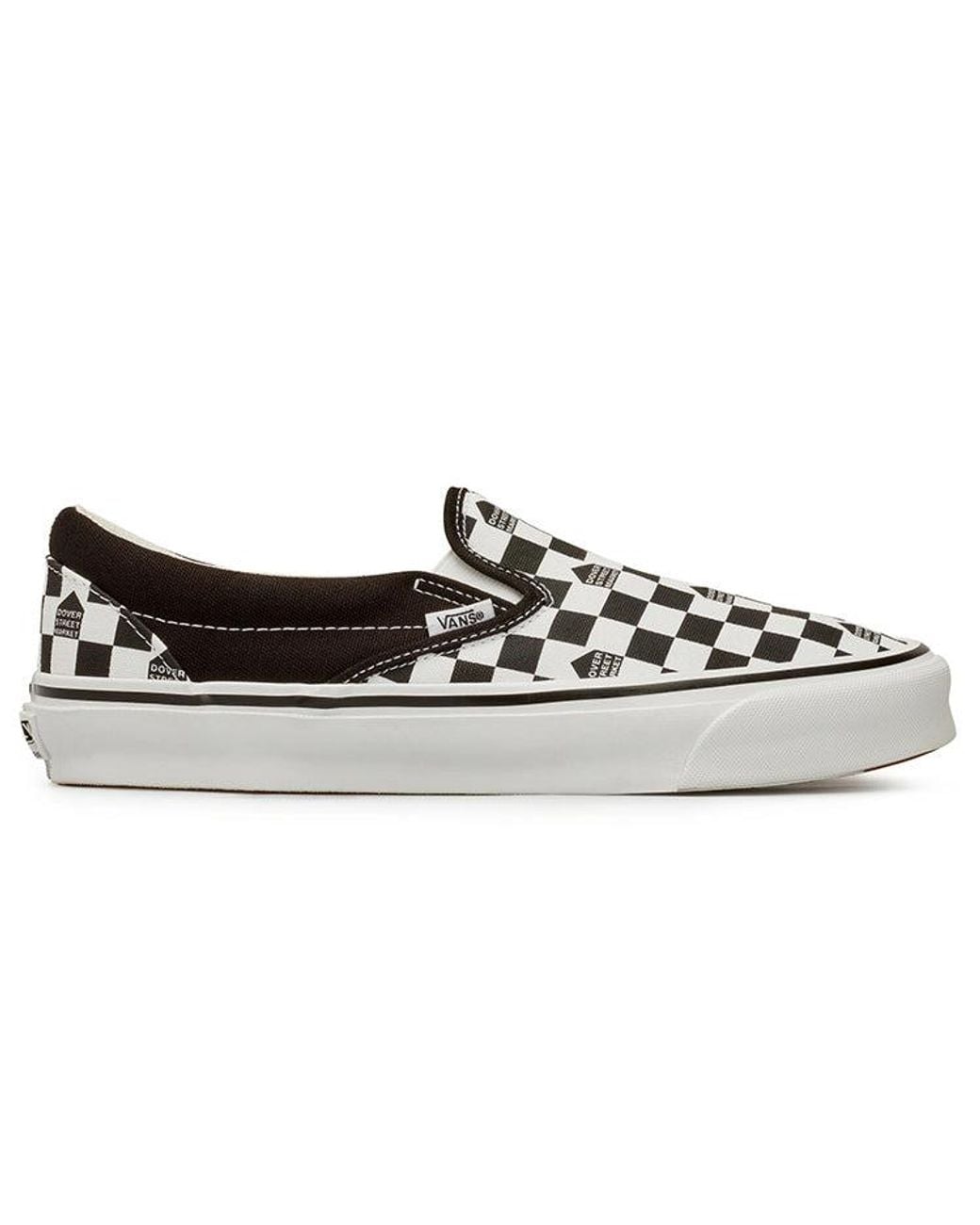Vans Black Dover Street Market X Og Classic Slip-On Lx Checkerboard' for men
