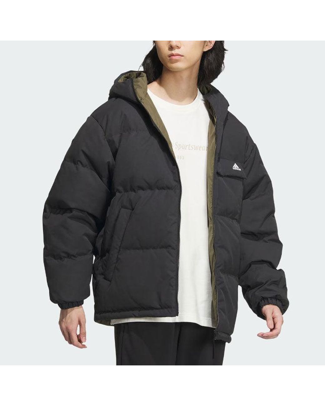 Adidas Black Reversible Down Jacket for men