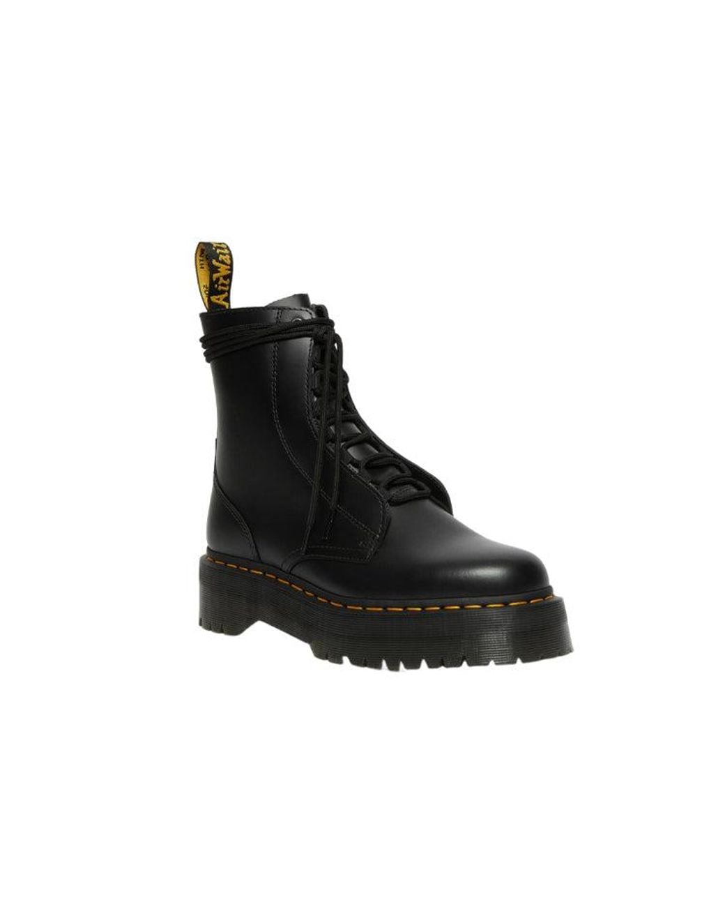 Dr. Martens Black Jarrick Smooth Leather Platform Boots