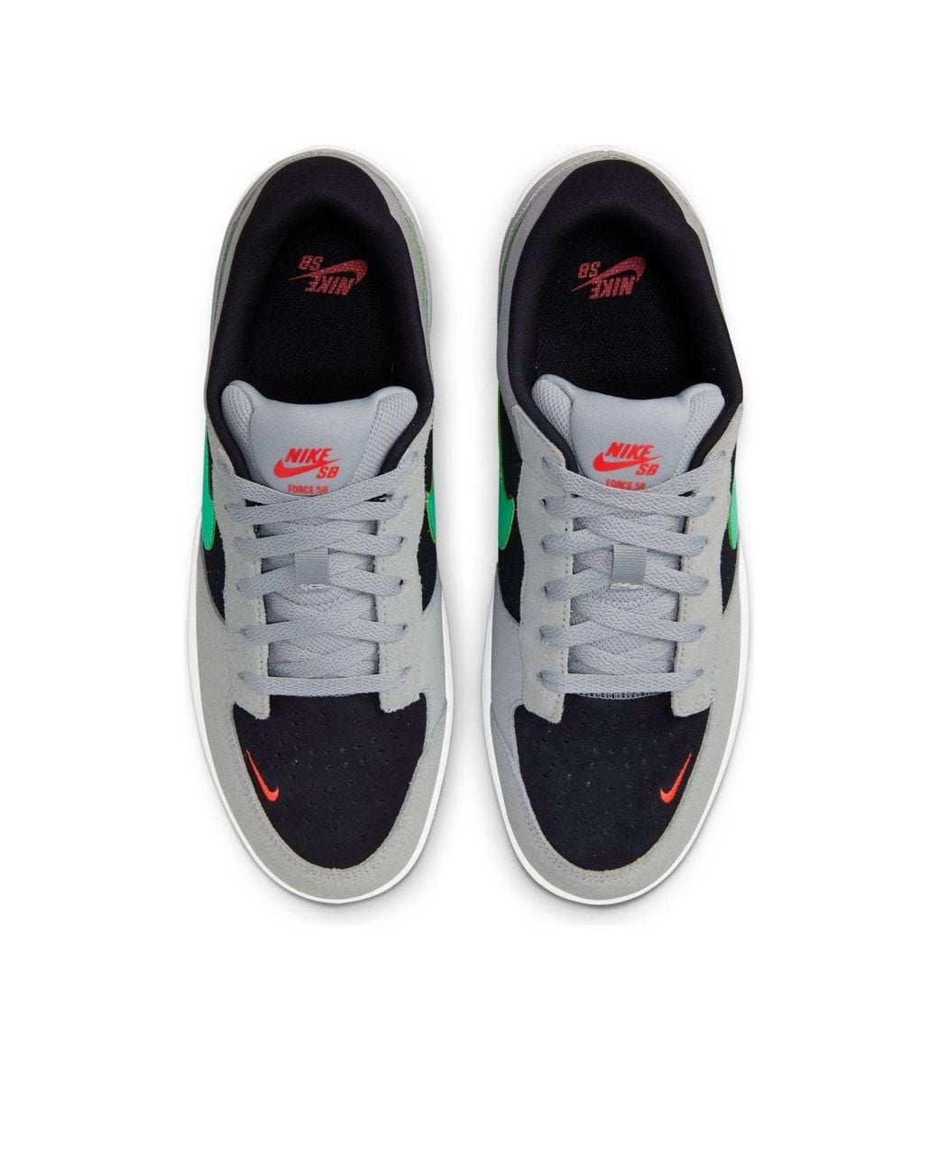 Nike Gray Sb Force 58 Skate Shoe for men
