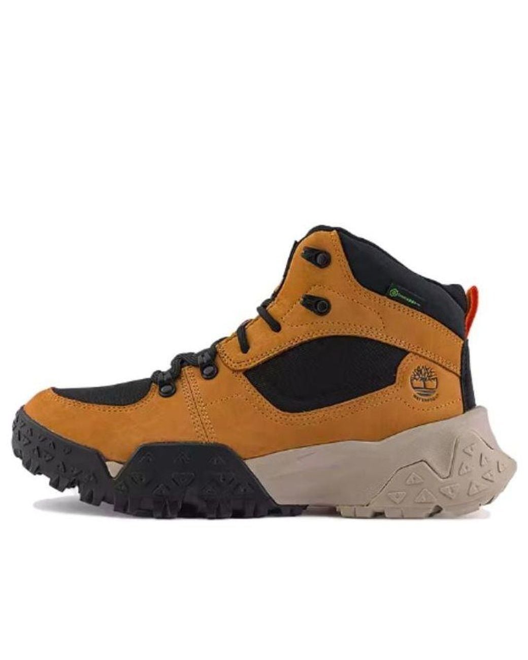 Timberland Brown Motion Scramble Mid Lace Up Waterproof Hikers 'Wheat Nubuck' for men
