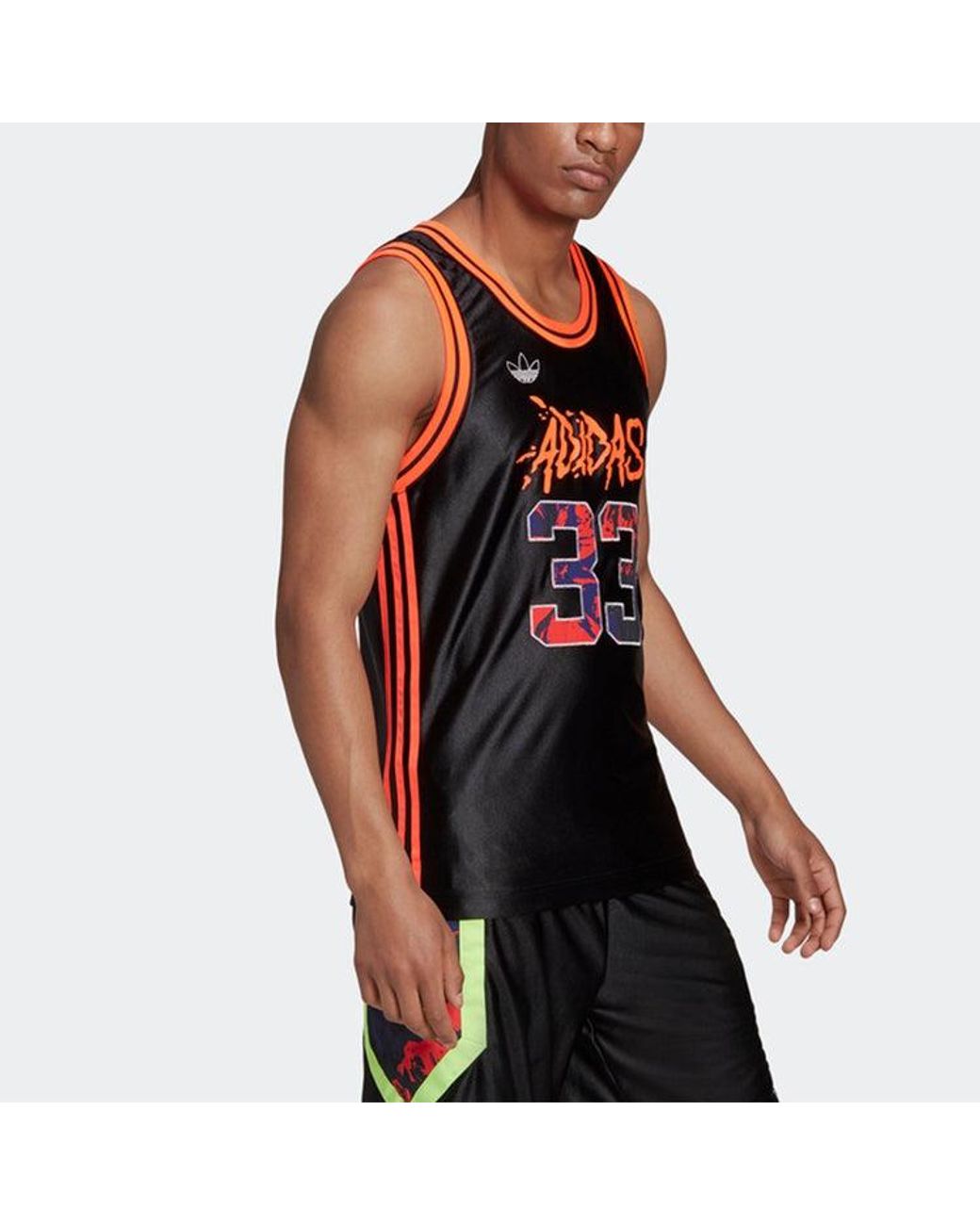 Adidas Black Originals Basketball Vest for men