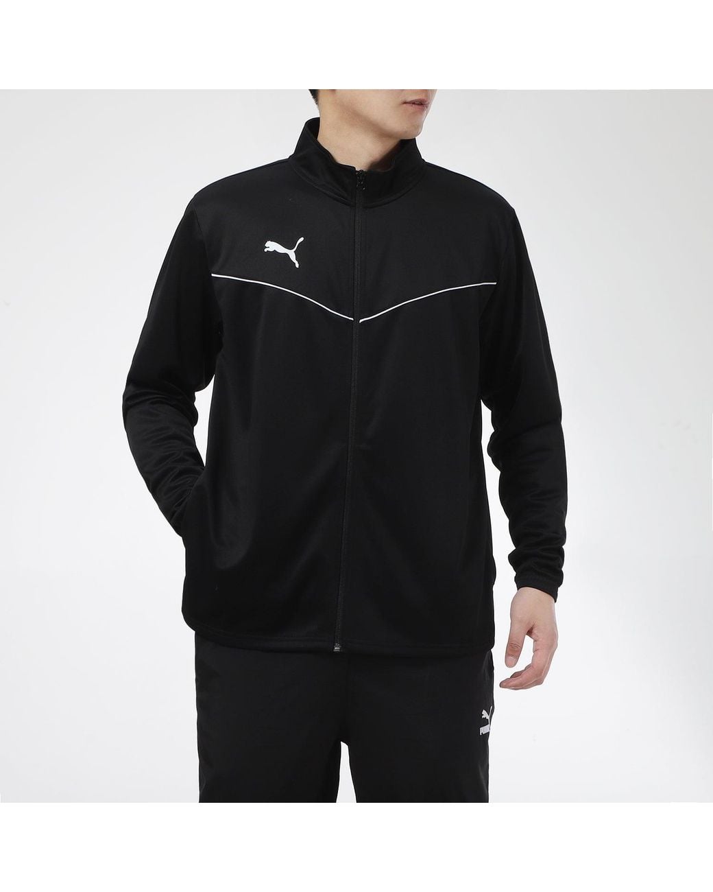 PUMA Black Team Rise Jacket for men