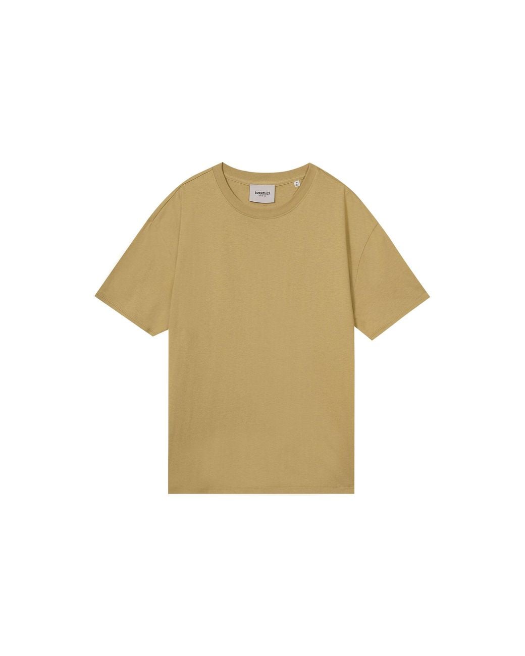 Fear Of God Natural Fw21 Logo Tee 'Amber' for men
