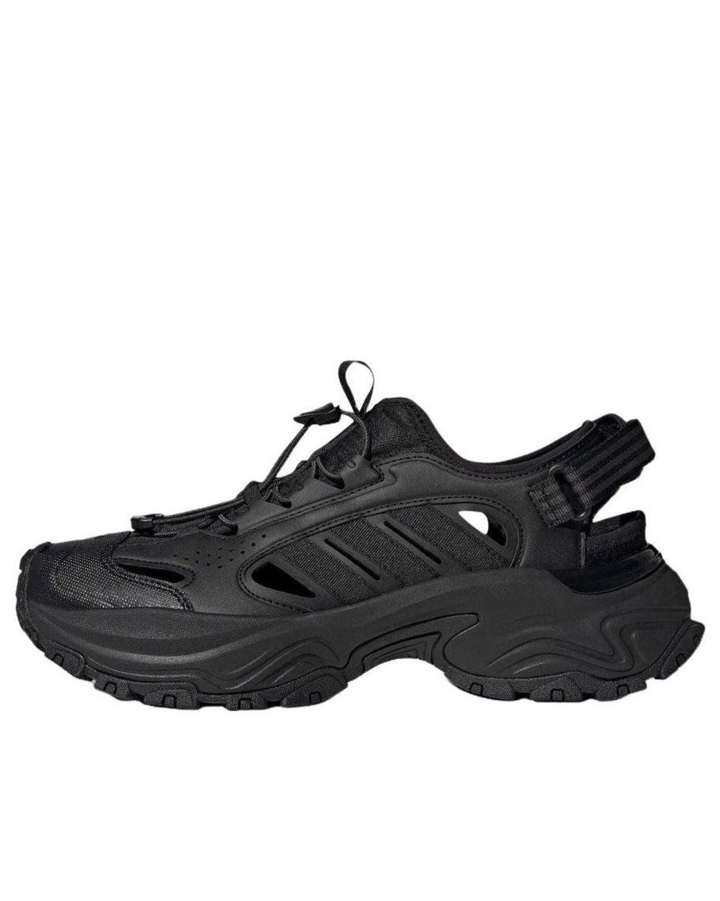 Adidas Black Sneaker Sandals 'Core Six' for men