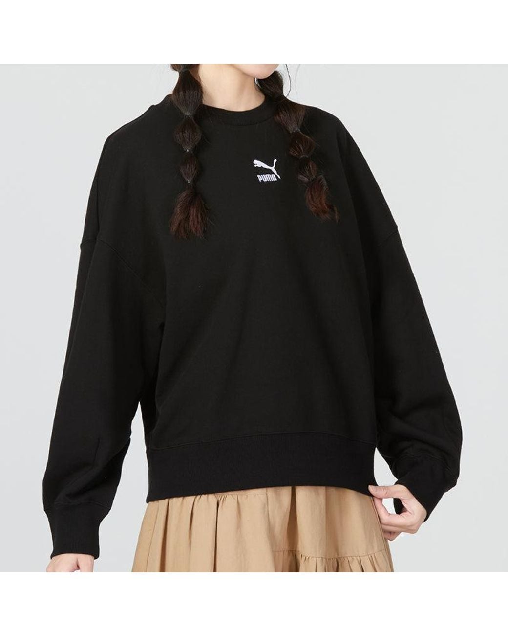 PUMA Black (Wmns) Better Classic Relaxed Crew