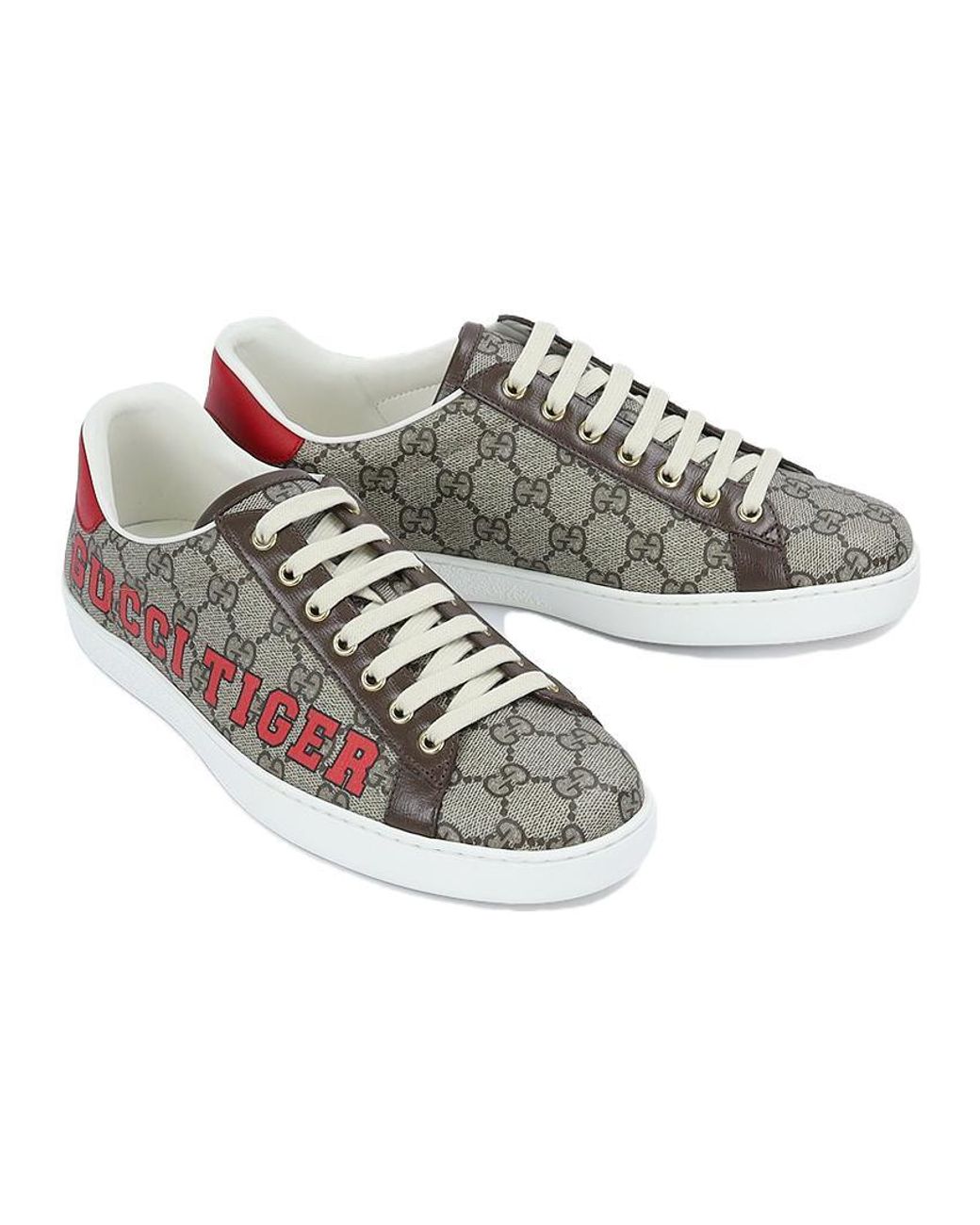 Gucci Gray Ace 'Tiger Patch' for men
