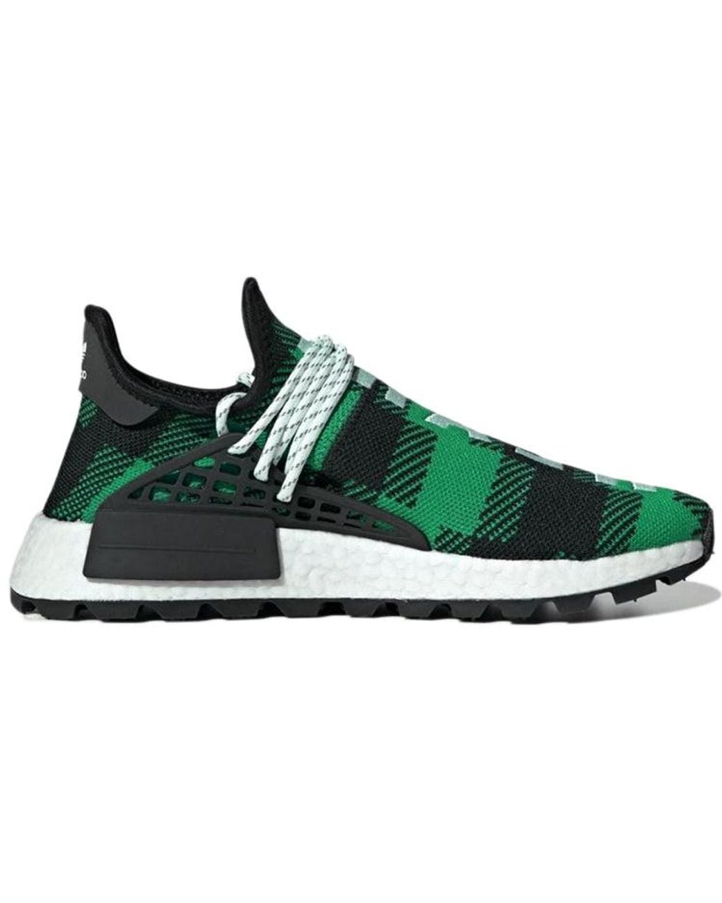 Adidas Green X Pharrell X Billionaire Boys Club Nmd Hu Trail Plaid' for men