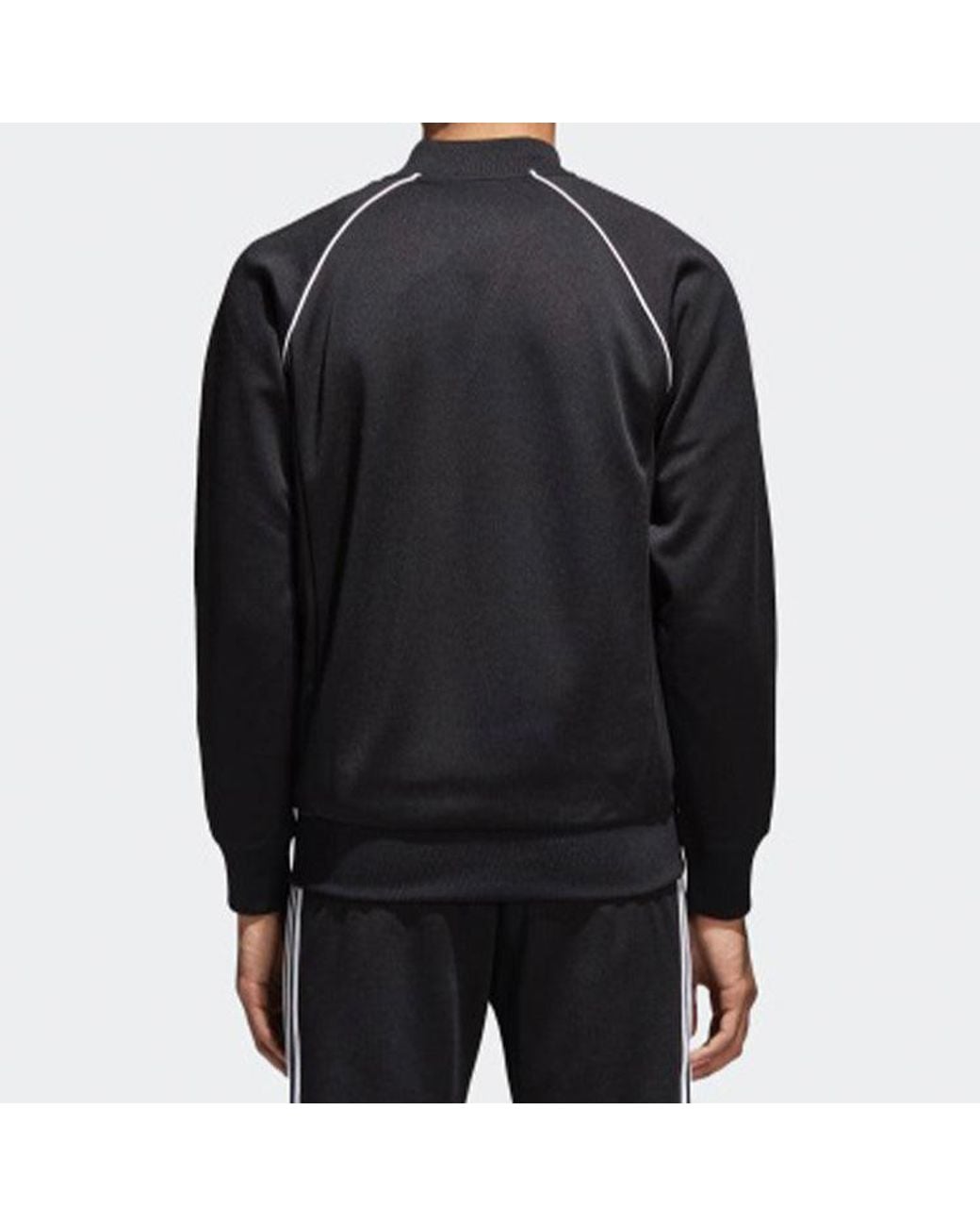 Adidas Blue Originals Track Sports Stand Collar Jacket for men