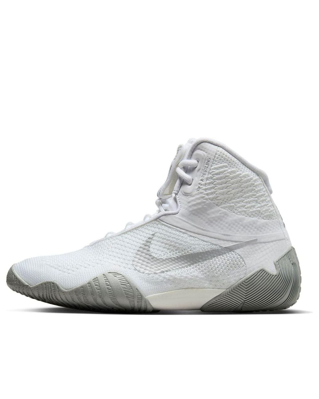 nike wrestling shoes white and gold