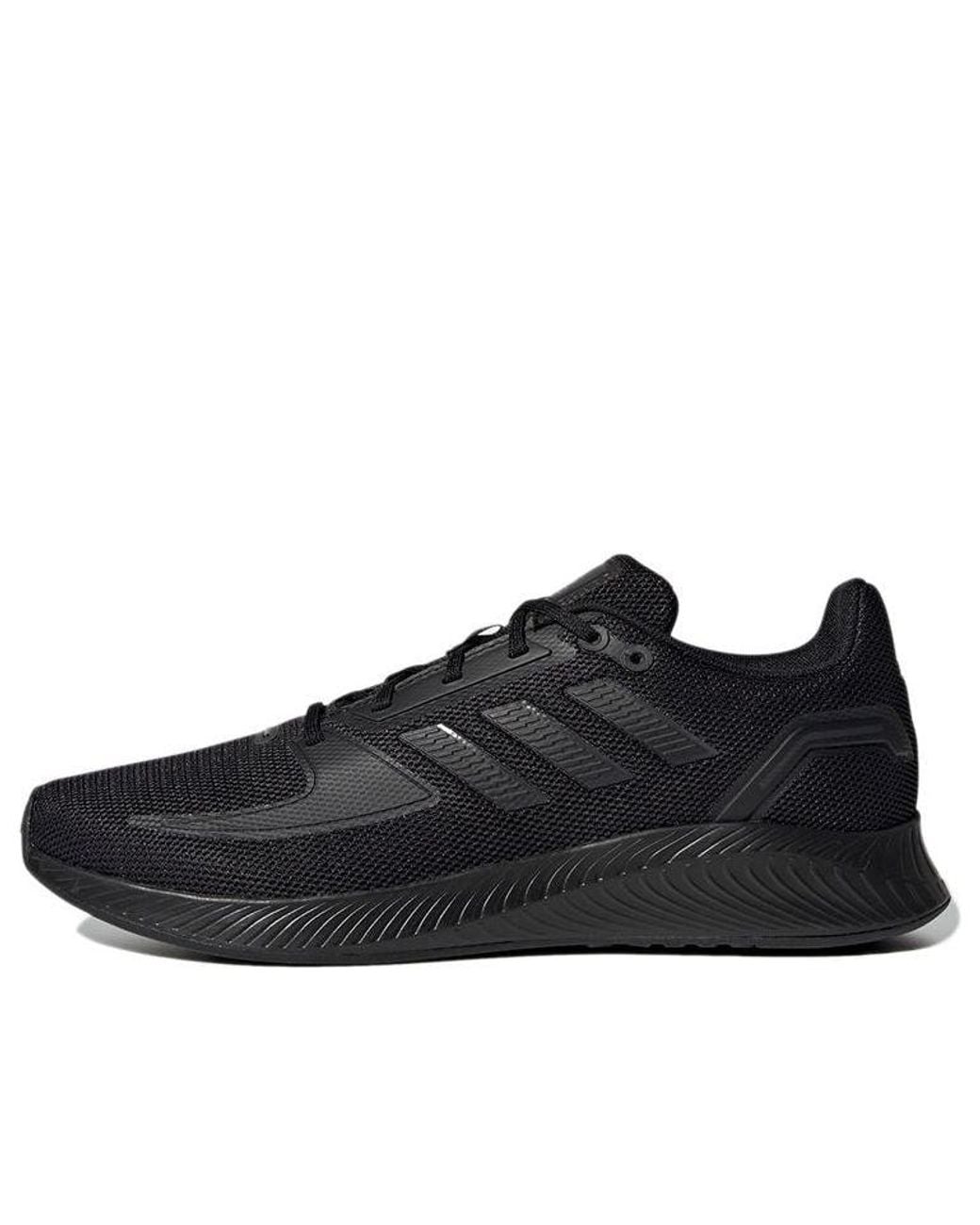 Adidas Black Run Falcon 2.0 'Triple' for men