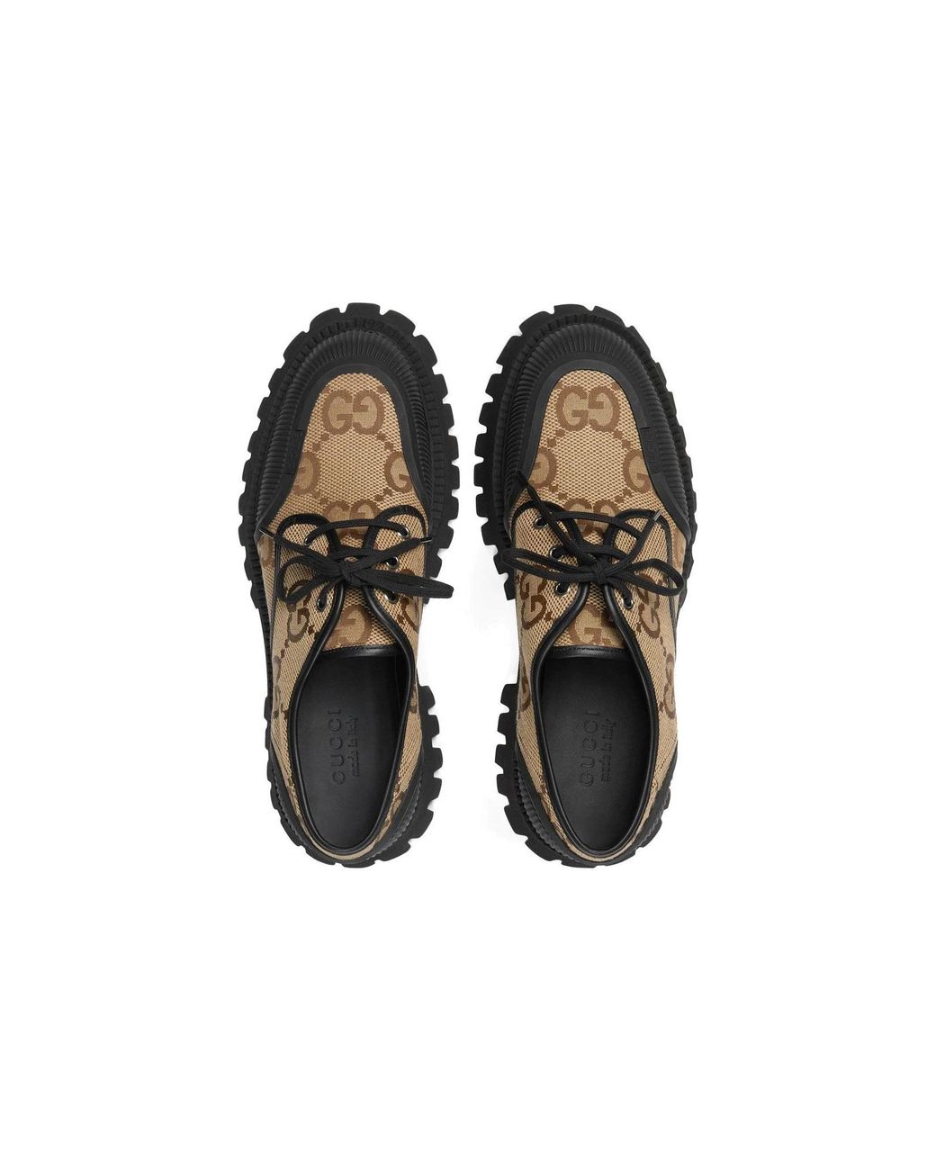 Gucci Brown (Wmns) Maxi Gg Lace-Up Shoes