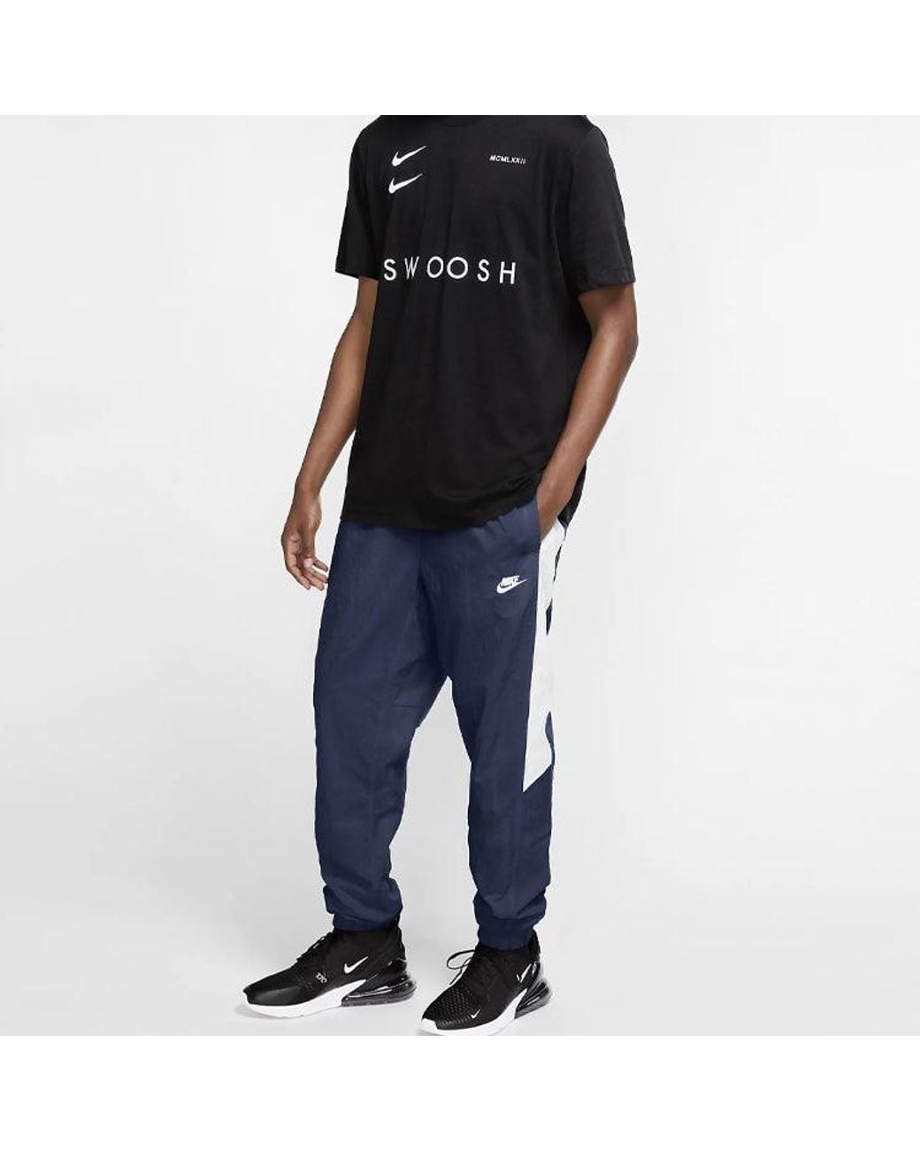 Nike Blue Sportswear Woven Long Pants for men