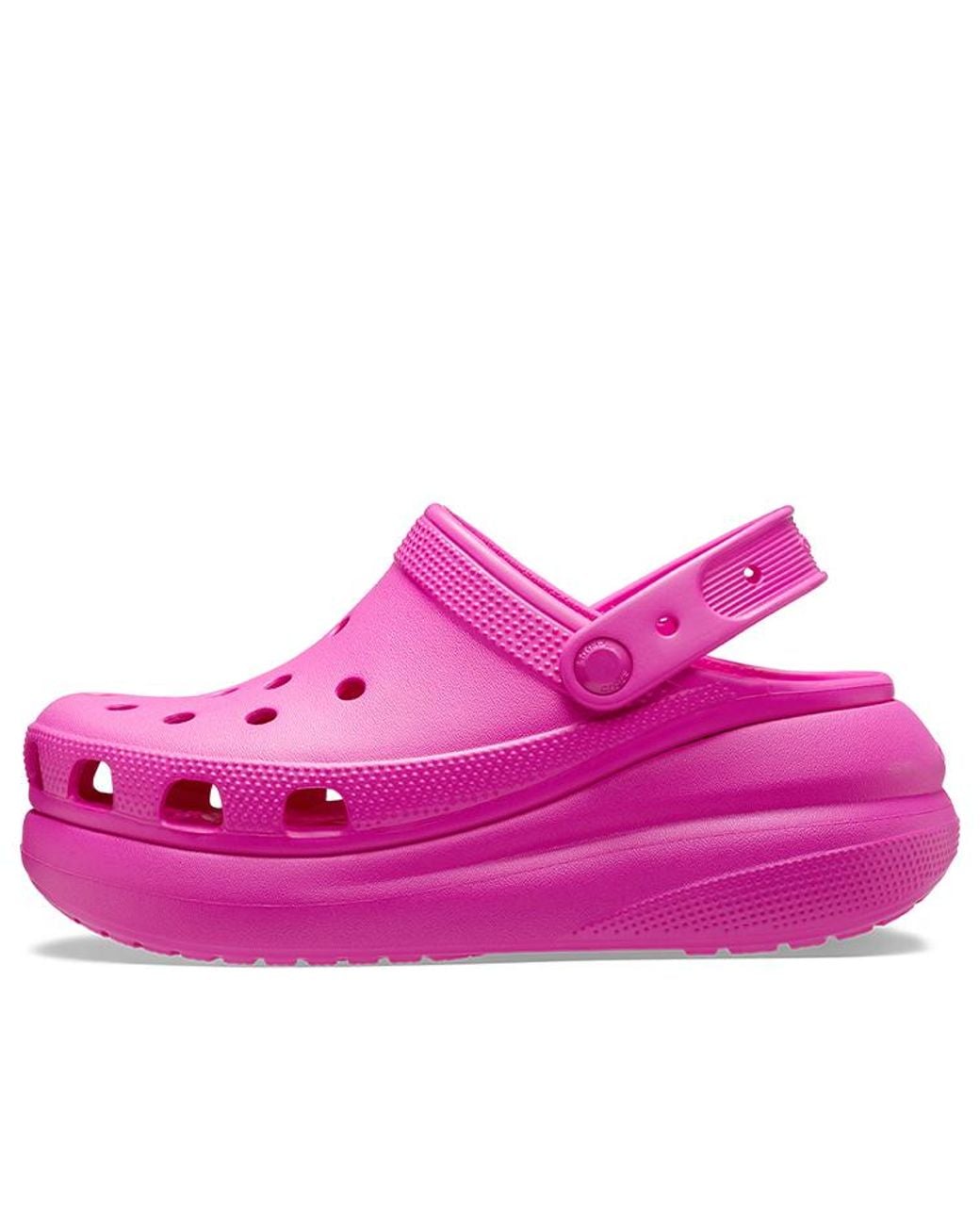 CROCSTM Pink Classic Crush Clog (Juice) Shoes