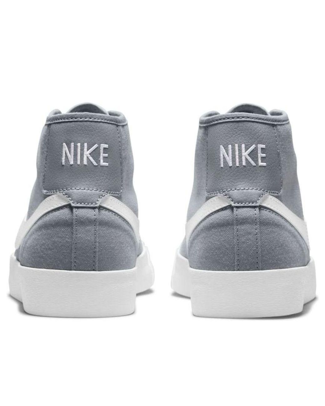 Nike White Blazer Court Mid Sb 'Wolf' for men