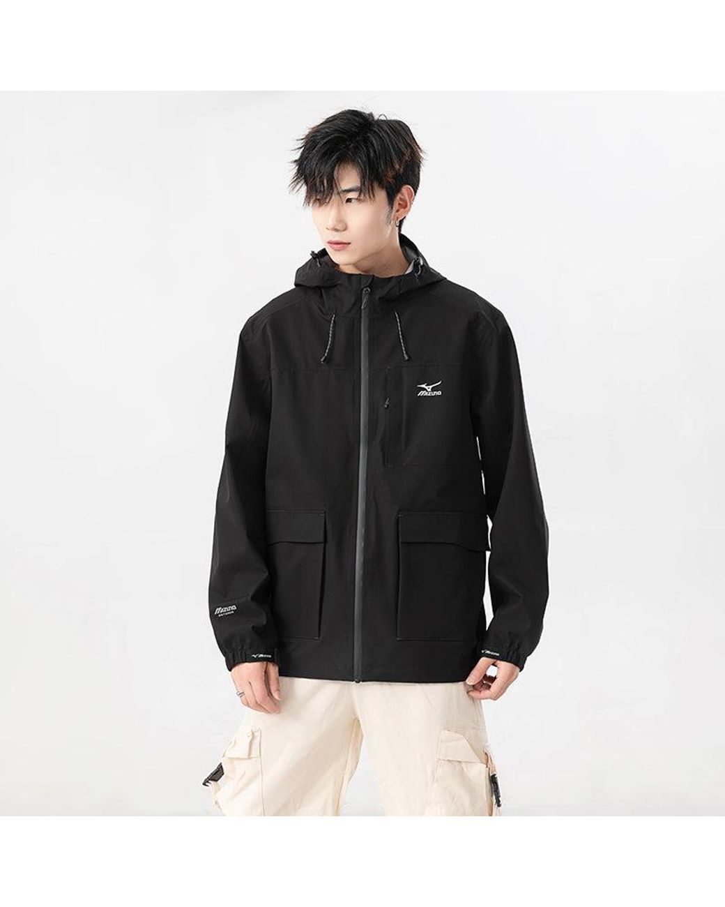 Mizuno Black Outdoor Jacket for men