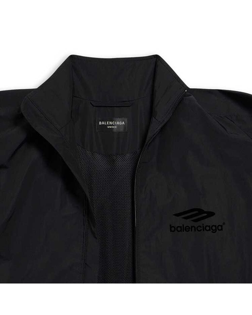 Balenciaga Black Patched Tracksuit Jacket for men