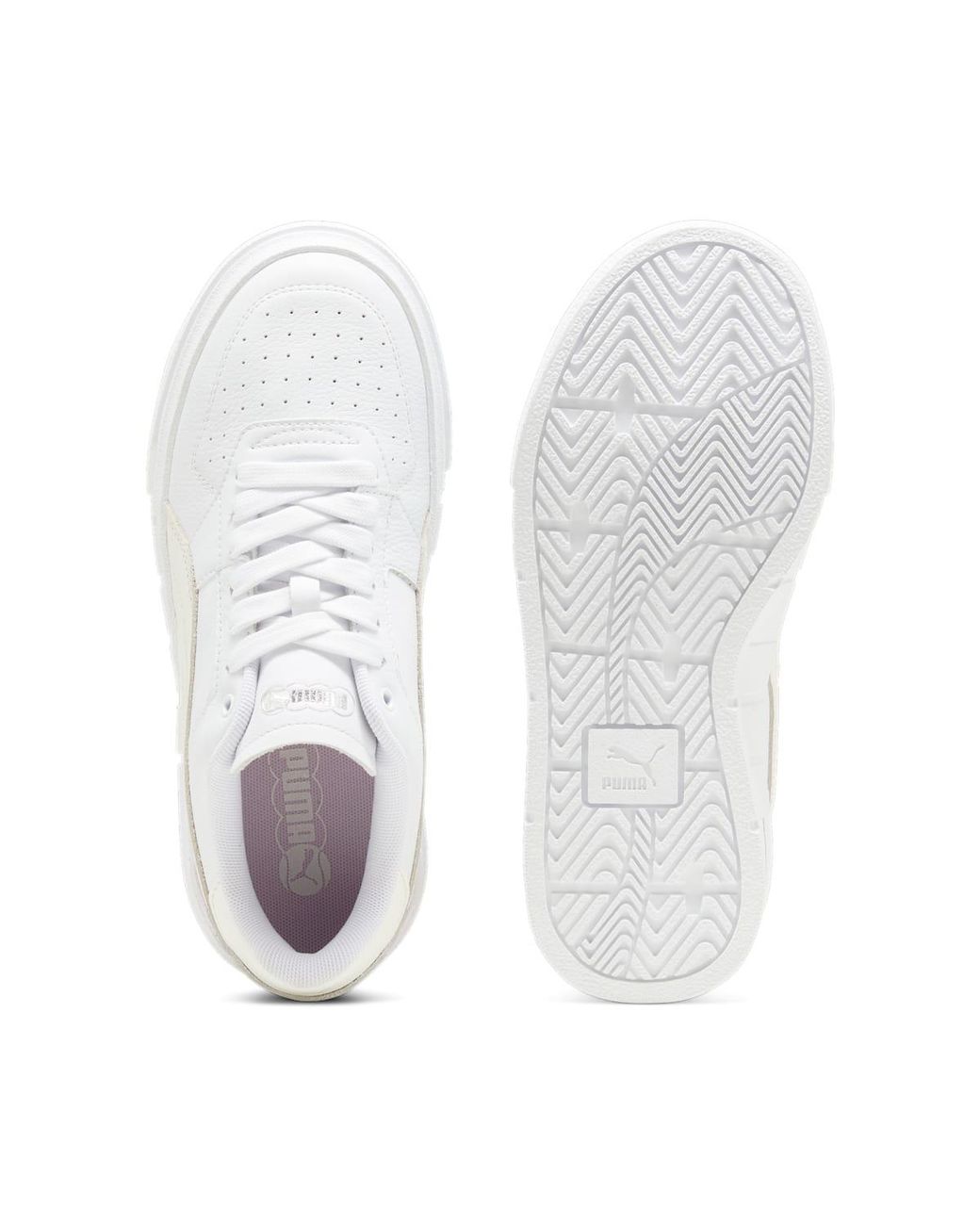 PUMA White (Wmns) Cali Court Leather Grape Mist'