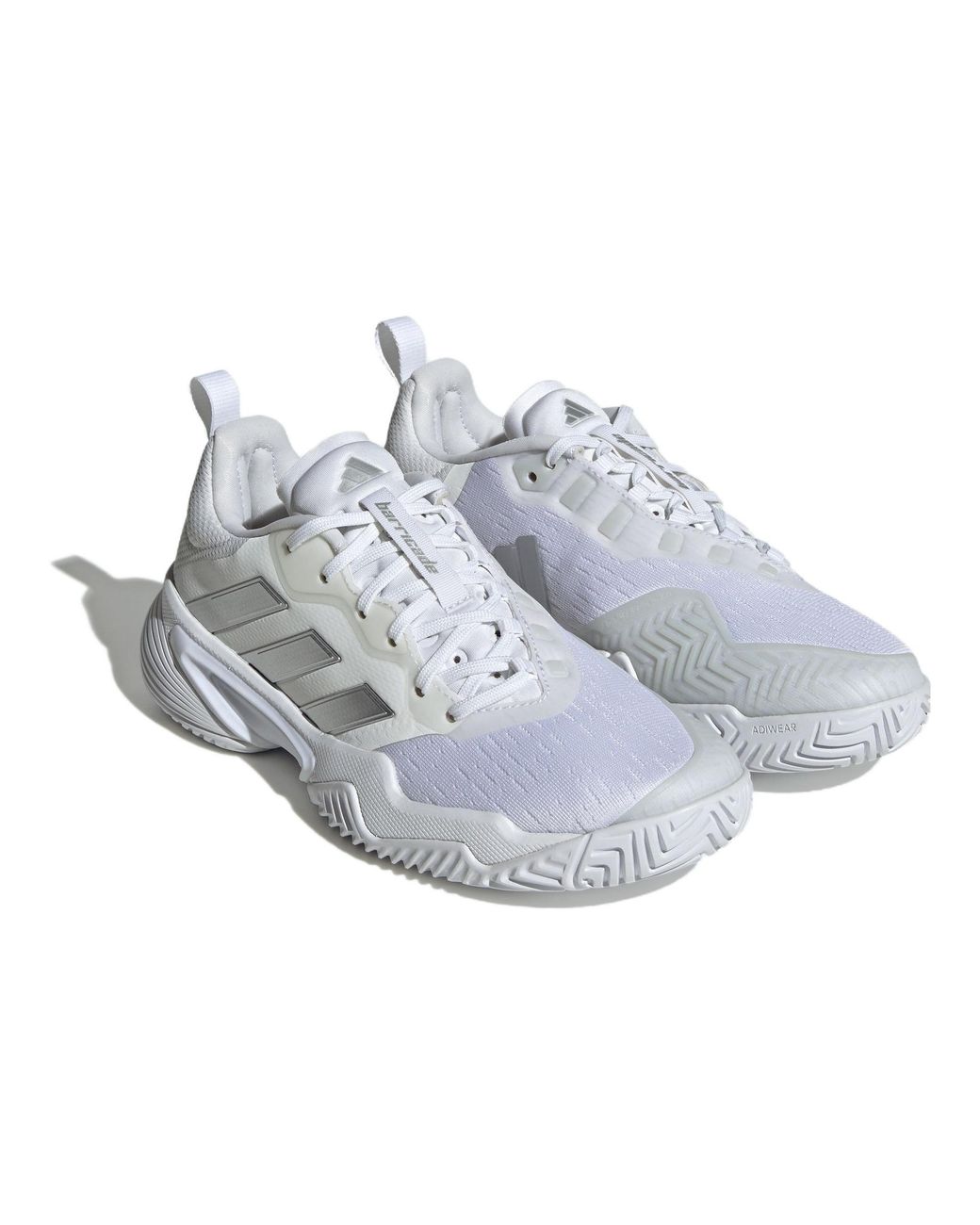 Adidas White (Wmns) Barricade Tennis Shoes