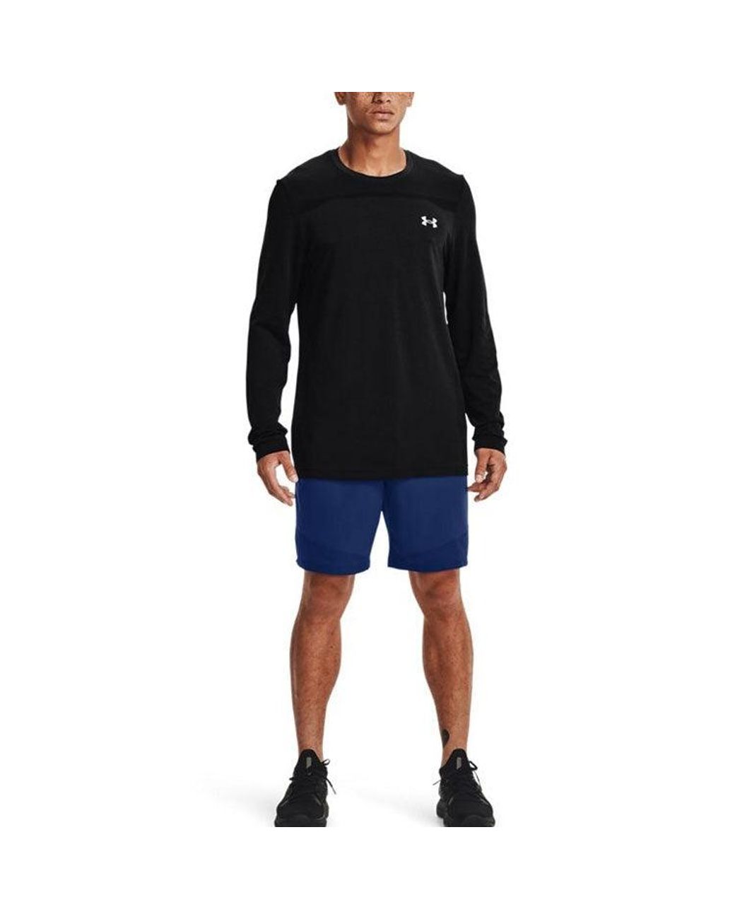 Under Armour Black Seamless Long Sleeve T-Shirt for men