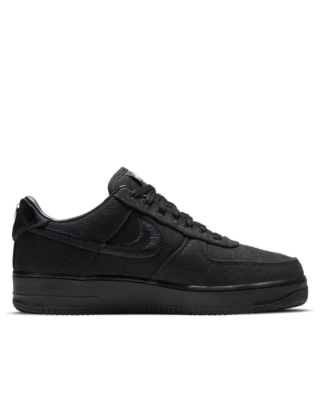 Nike Black X Stussy Air Force 1 Low 'Triple' for men