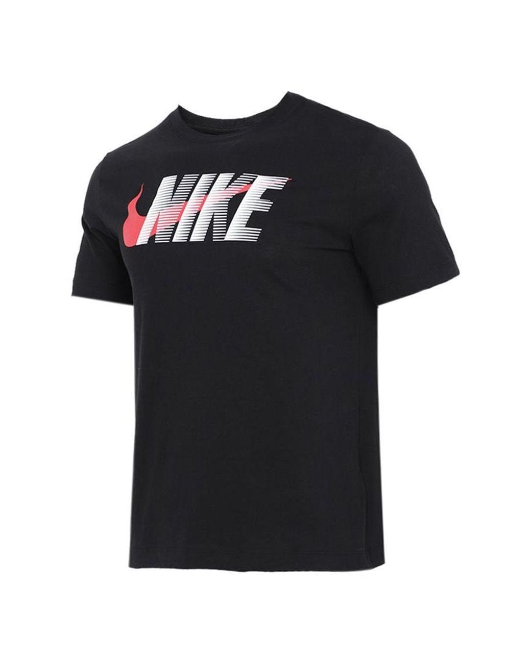 Nike Black As Nk Dfc Slub Blok Swsh Tee for men