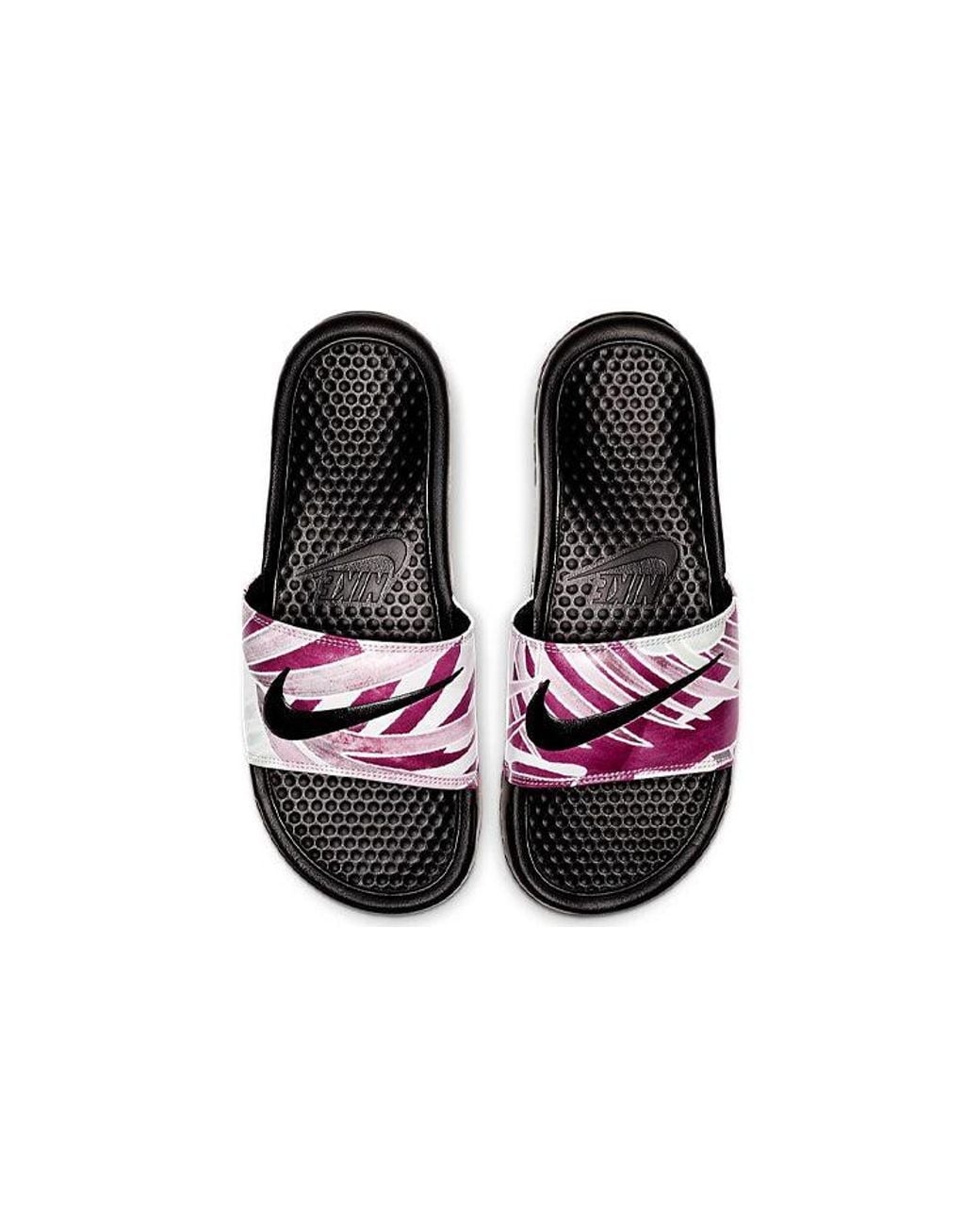 Nike Black (Wmns) Benassi Jdi Print Active Fuchsia'