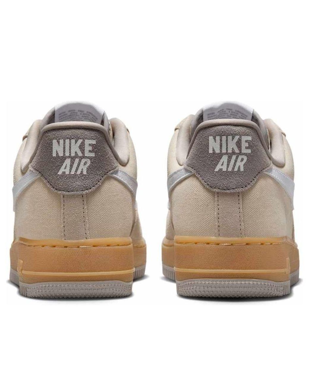Nike White (Wmns) Air Force 1 '07 'Light Khaki Gum'