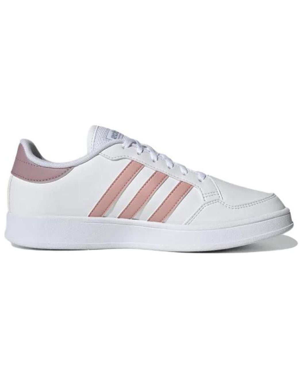 Adidas White Breaknet Court Lifestyle Shoes
