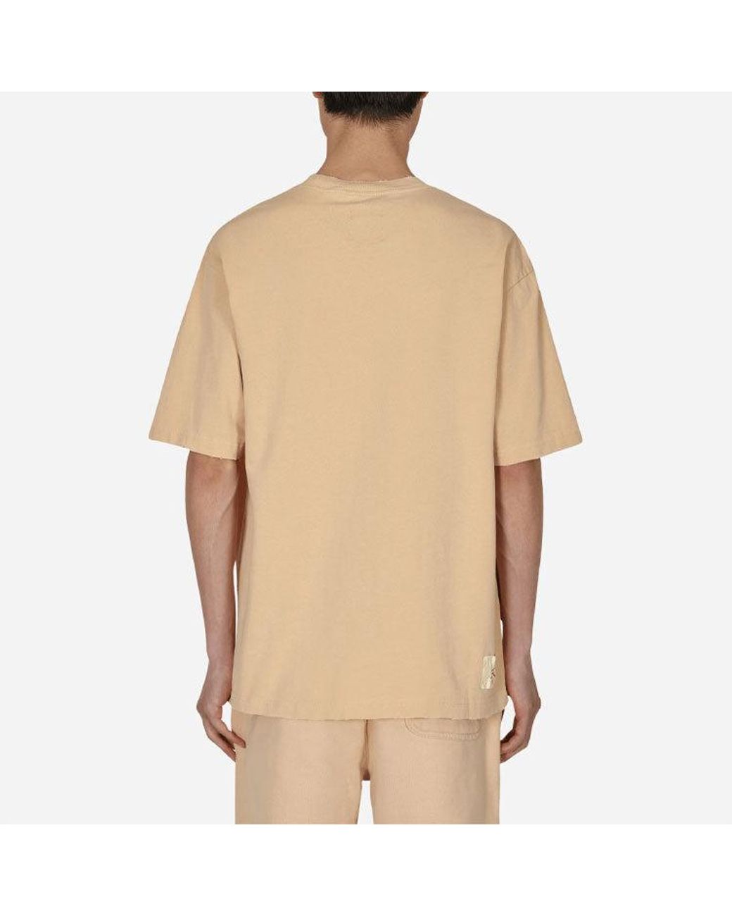 Nike Natural X Union Crossover Ss22 Solid Color Breathable Logo Round Neck Short Sleeve Asia Edition Khaki for men