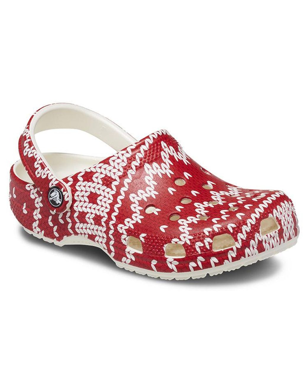 CROCSTM Red (Wmns) Classic Holiday Sweater Graphic