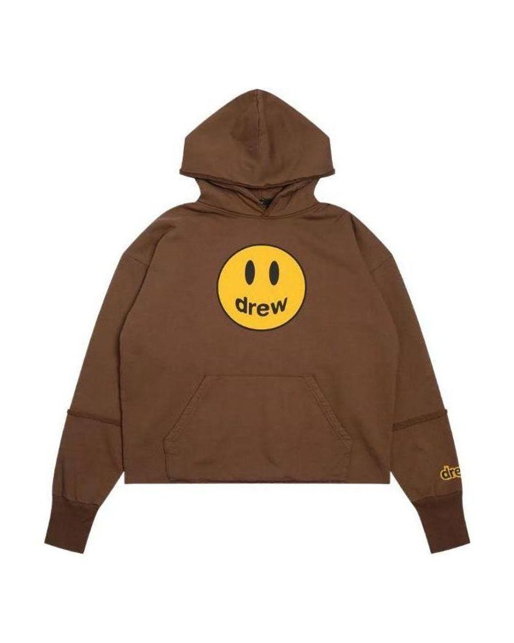 Drew House Brown Mascot Deconstructed Hoodie for men